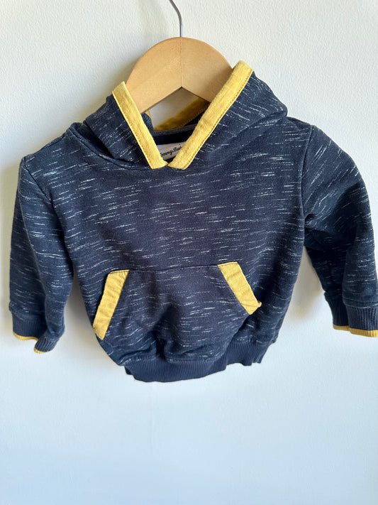 Hoodie with Yellow Trim / 18m