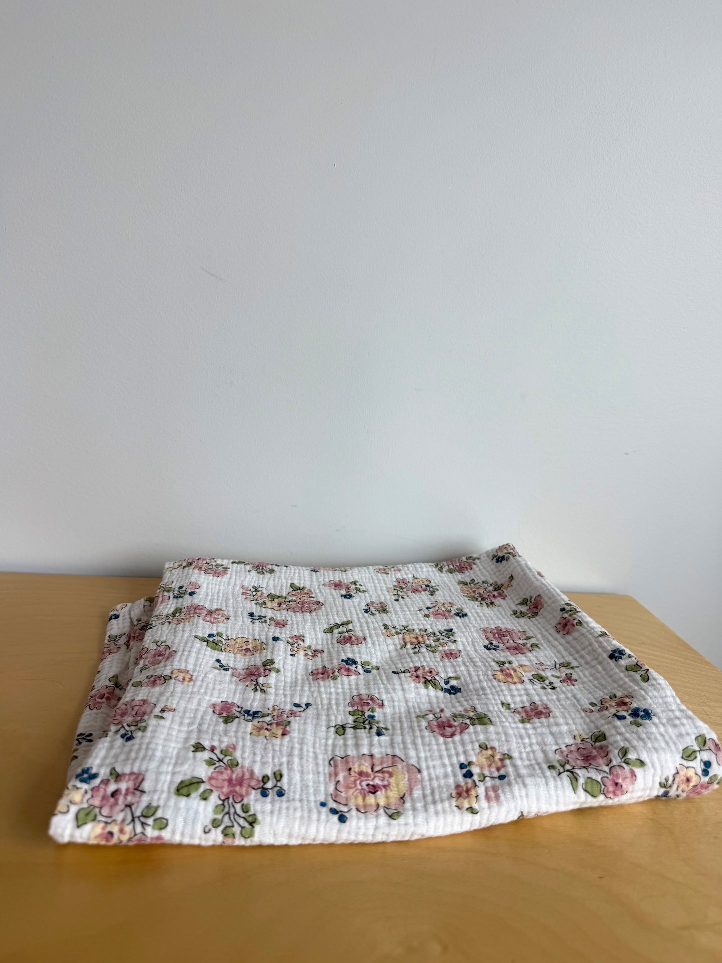 Floral Cotton Muslin Blanket