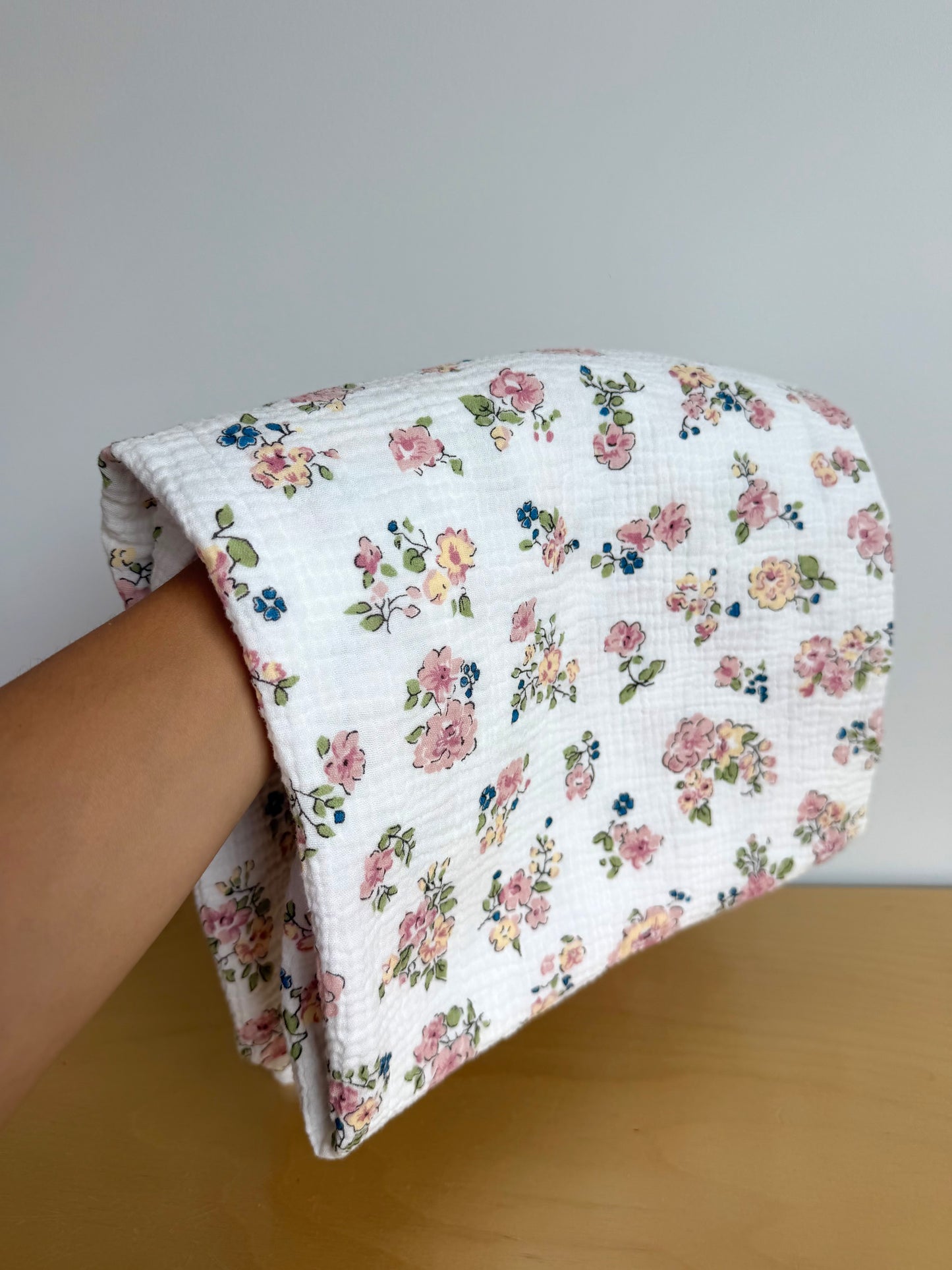 Floral Cotton Muslin Blanket