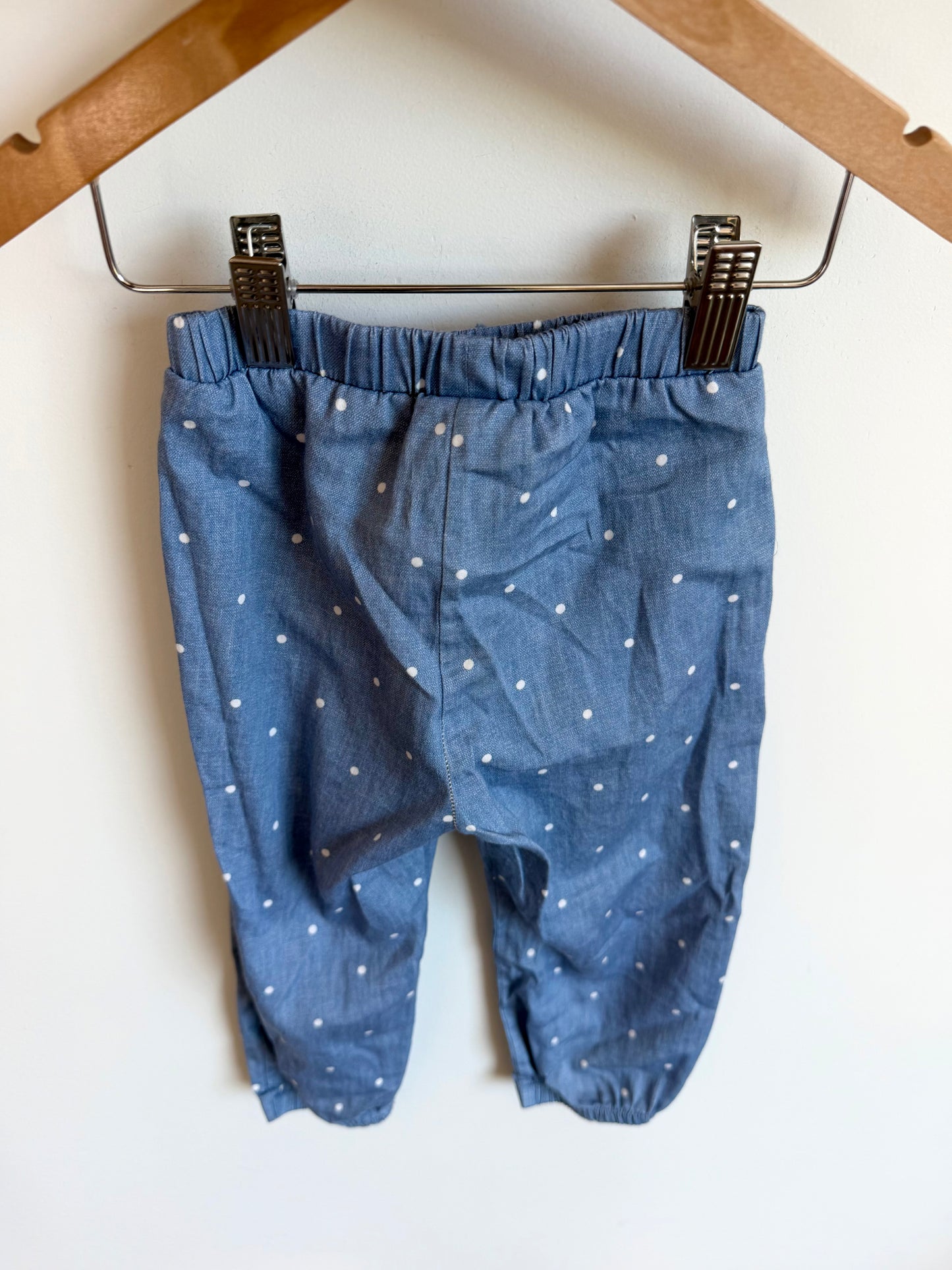 Mayoral Chambray Polkadot Pants / 2T