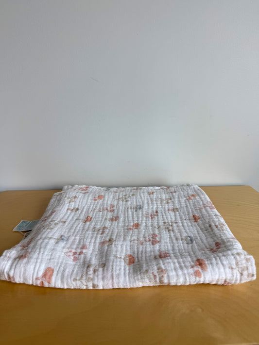 Mushroom Cotton Muslin Blanket