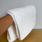 White Dot Cotton Receiving Blanket