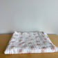 Pink Flower Cotton Receiving Blanket