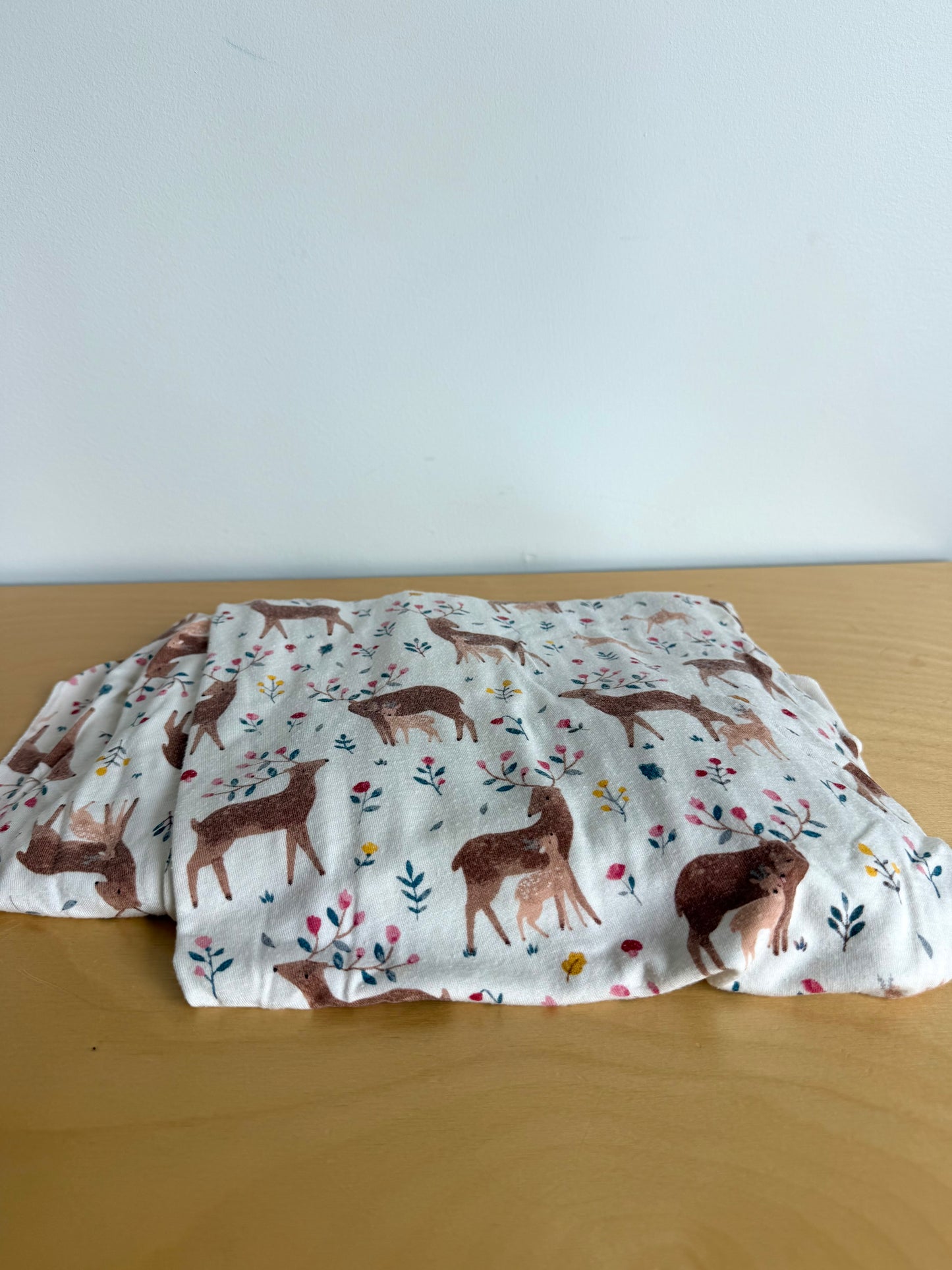 Deer Bamboo Receiving Blanket