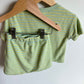 Green + Yellow Striped T-shirt and Shorts Set / 18-24m