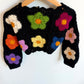 Black Floral Cardigan / 3-4T