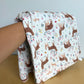 Deer Bamboo Receiving Blanket