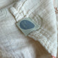 Organic Cotton Cream Rainbow Receiving Blanket