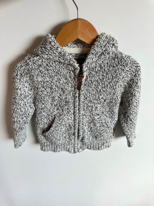 Roots Grey Knit Hoodie / 2T