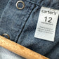 Embroidered Chambray Romper / 12m