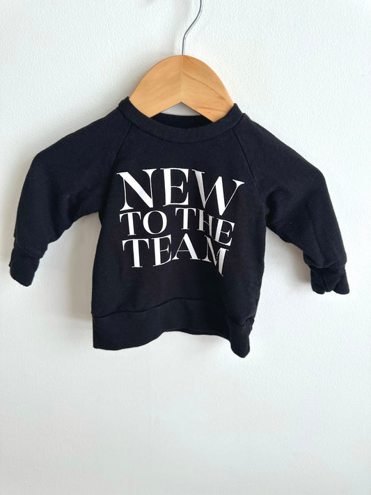 New To The Team Sweater / 3-6m