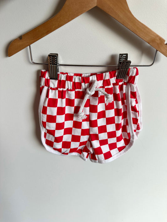 Red Checkered Shorts (With Tags) / 2T