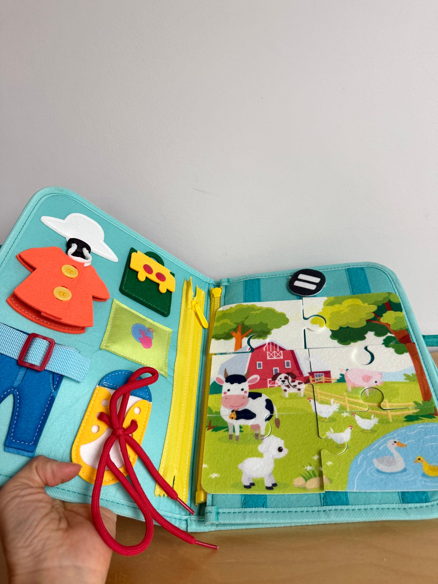 Busy Book Turquoise  (No Shipping)