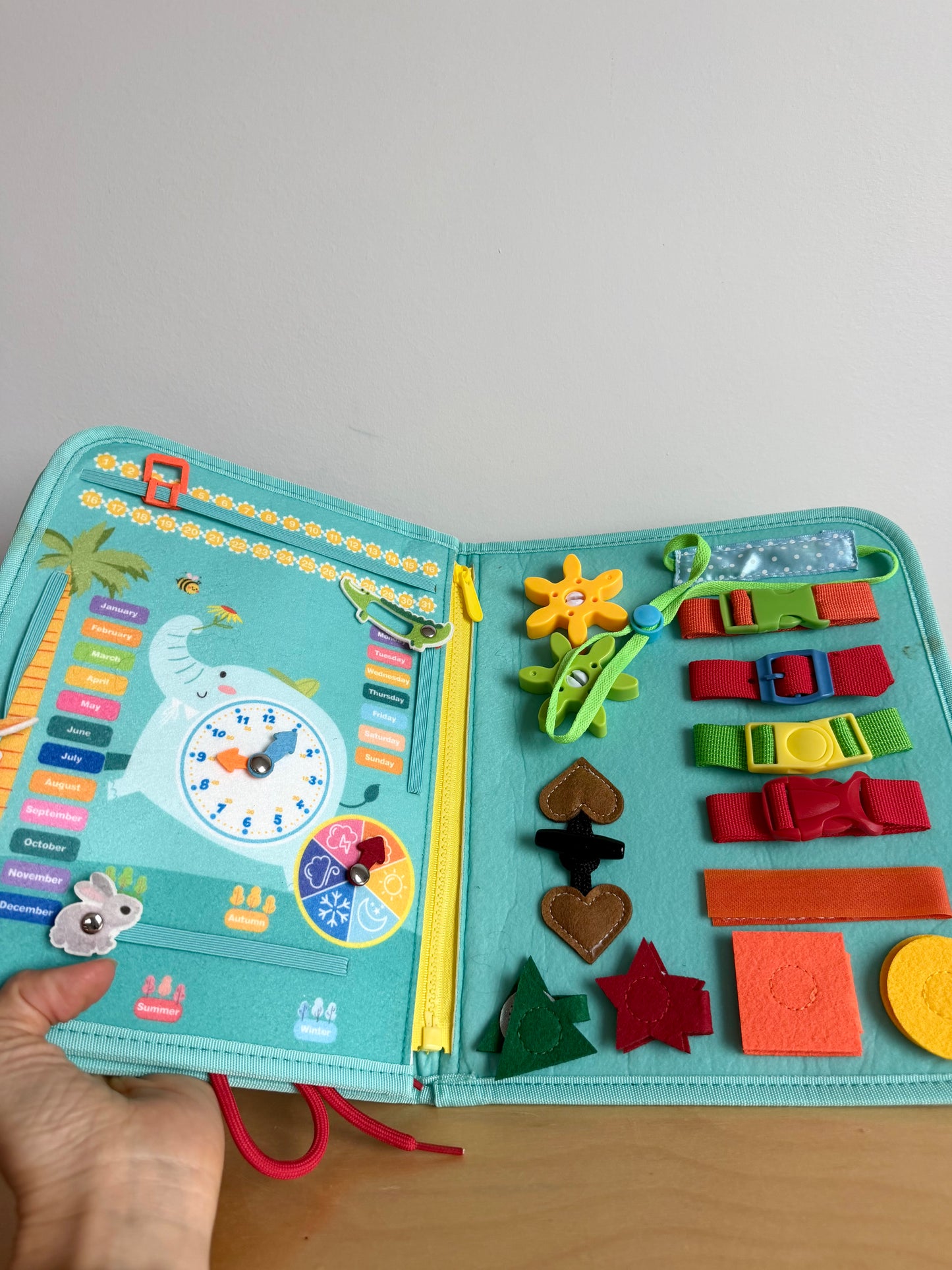 Busy Book Turquoise  (No Shipping)