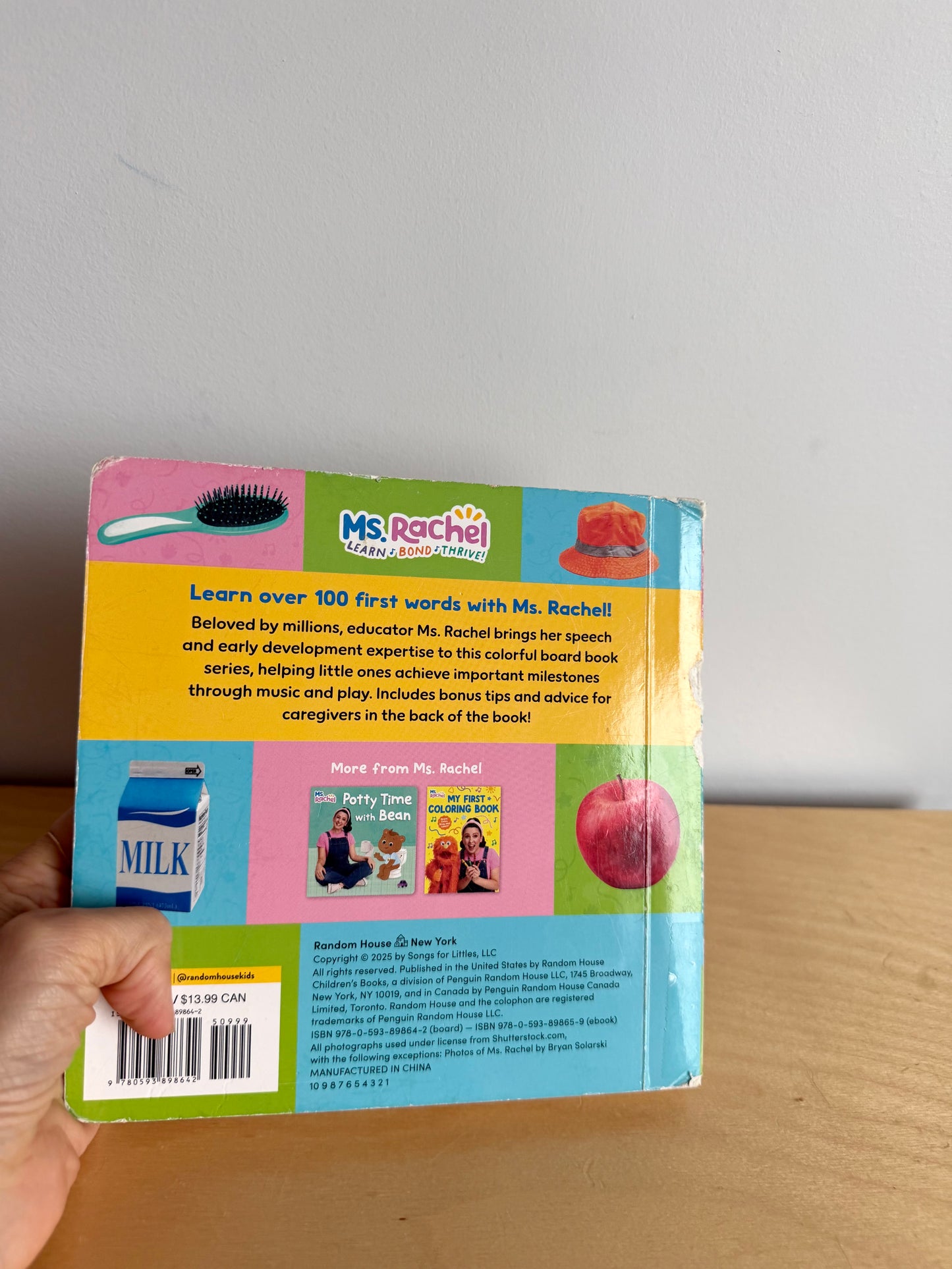 100 First Words Ms. Rachel Book / 0-2 years (No Shipping)