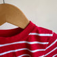 Red + White Stripe T-Shirt / 18m