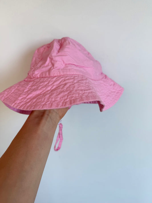 Pink Strap Sun Hat / 3-9m?