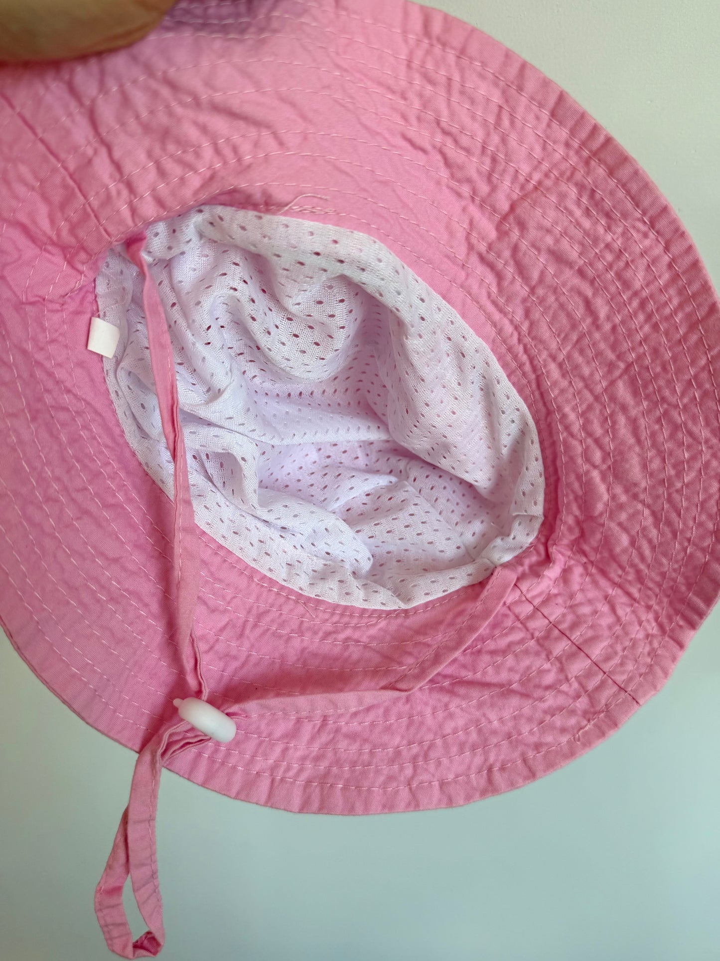 Pink Strap Sun Hat / 3-9m?
