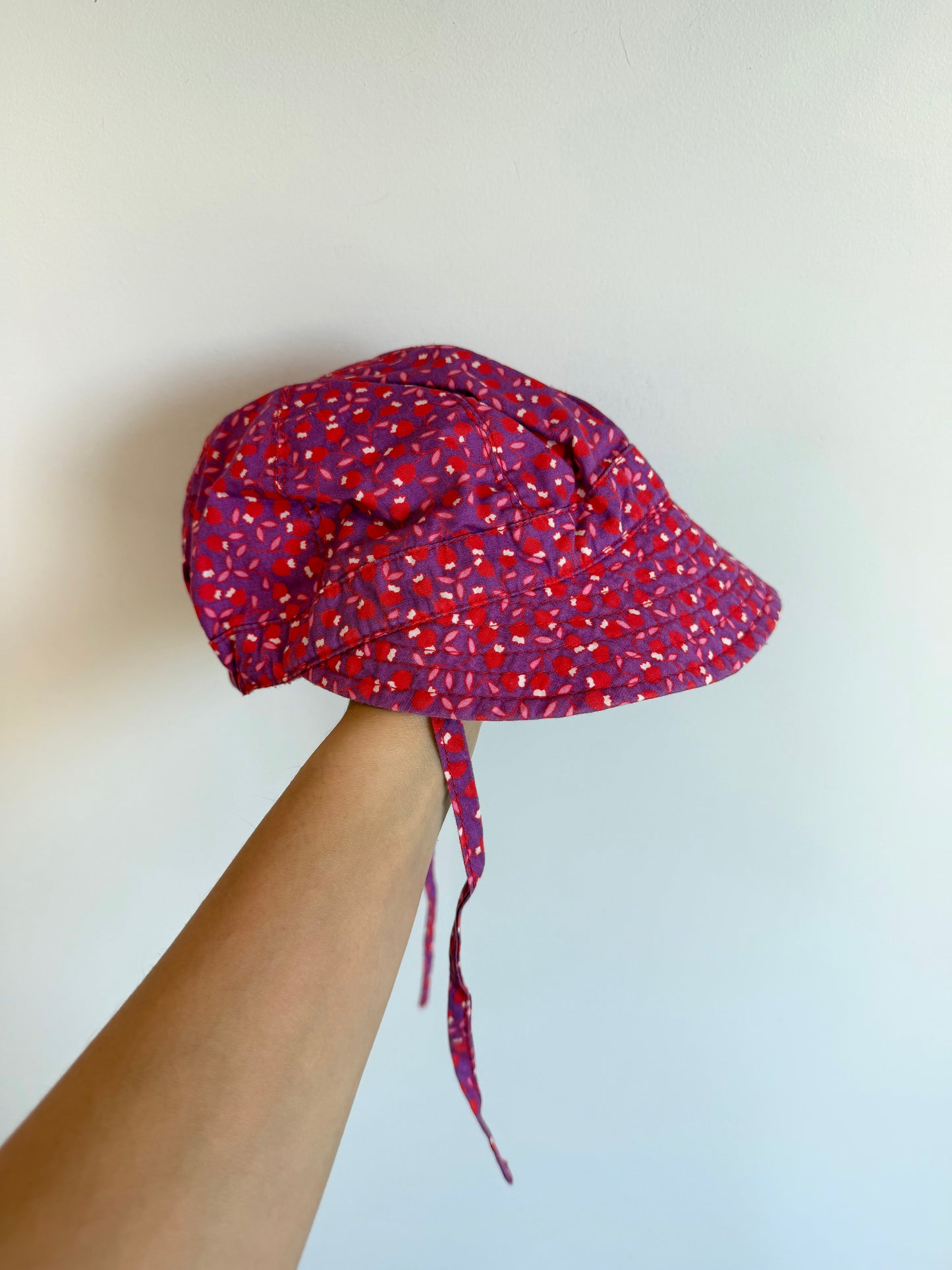 H&M Flower Red + Purple Hat / 6-9m