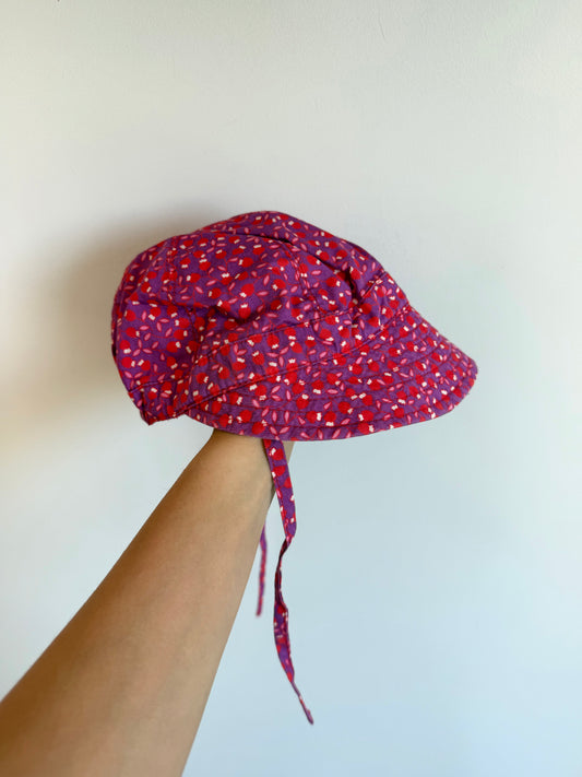 H&M Flower Red + Purple Hat / 6-9m