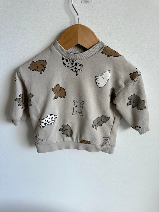 H&M Bear Crewneck / 6-9m