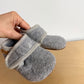 Grey Soft Sole Slippers / Size 6.5-8 toddler
