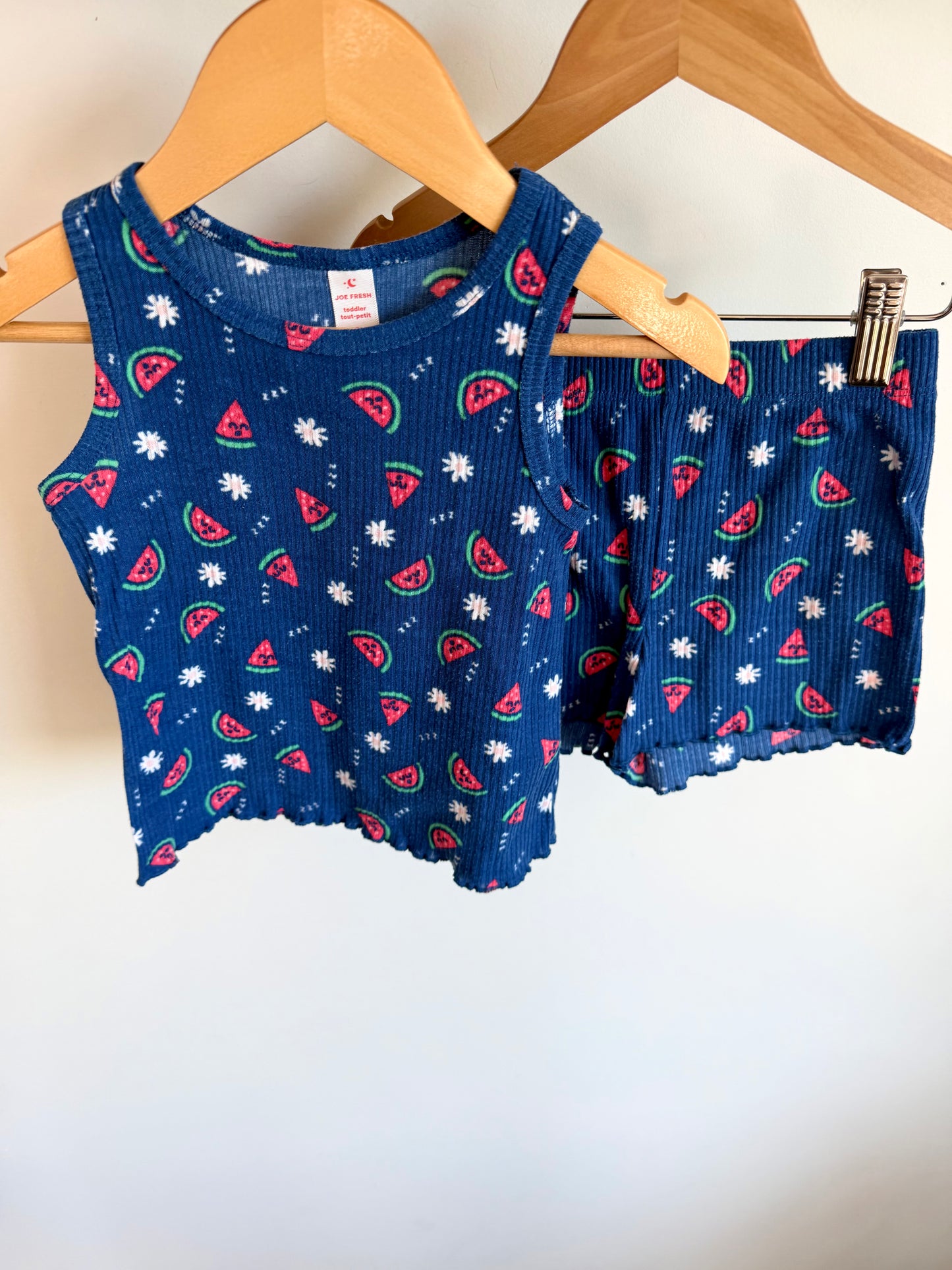 Watermelon Tank + Shorts PJ Set / 3T