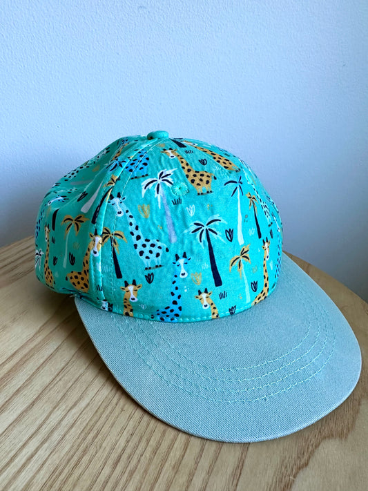 Blue Giraffe Hat / 6-12m