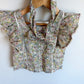 Floral Ruffle Sleeve Top + Headband Set / 2T