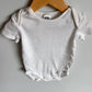 White Simple Bodysuit / 18-24m