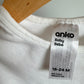White Simple Bodysuit / 18-24m