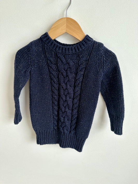Blue Gap Long Cable Knit Sweater / 18-24