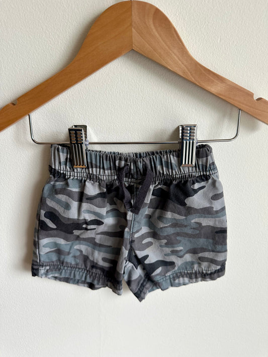 Camo Drawstring Shorts / 6-9m