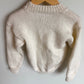 Handmade White Knit Sweater / 3-4T
