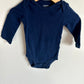 Navy Longsleeve Bodysuit / 9m
