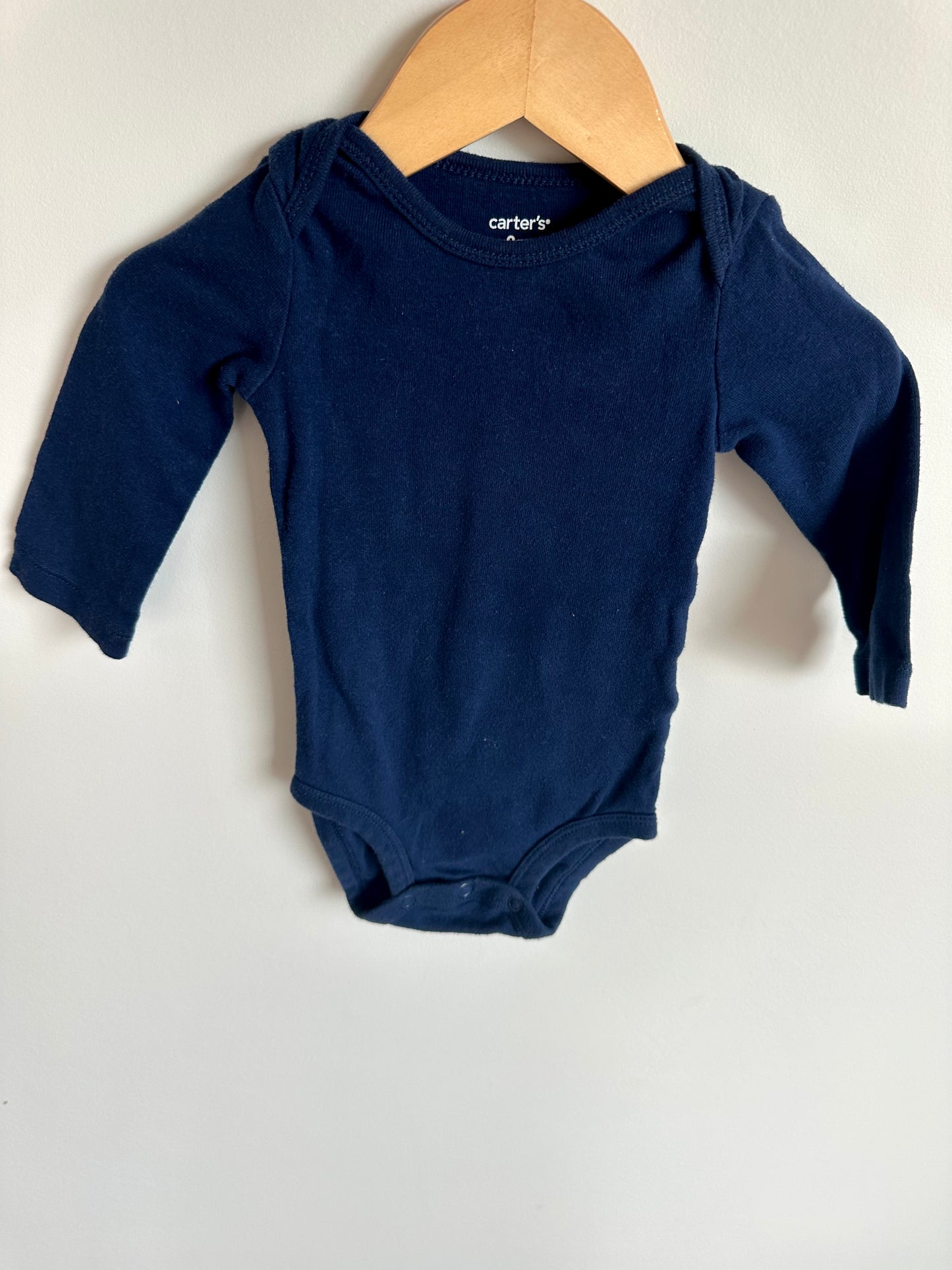 Navy Longsleeve Bodysuit / 9m