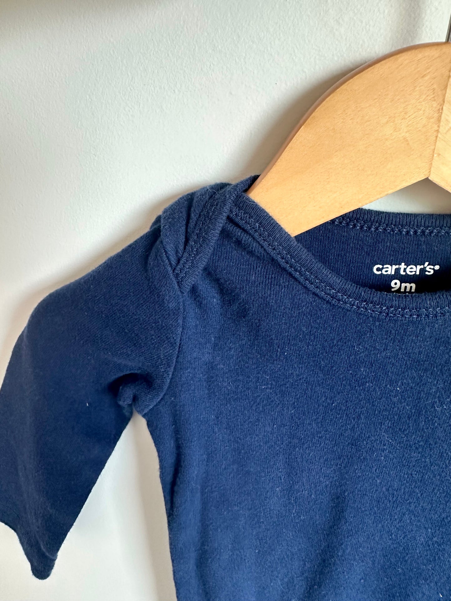 Navy Longsleeve Bodysuit / 9m