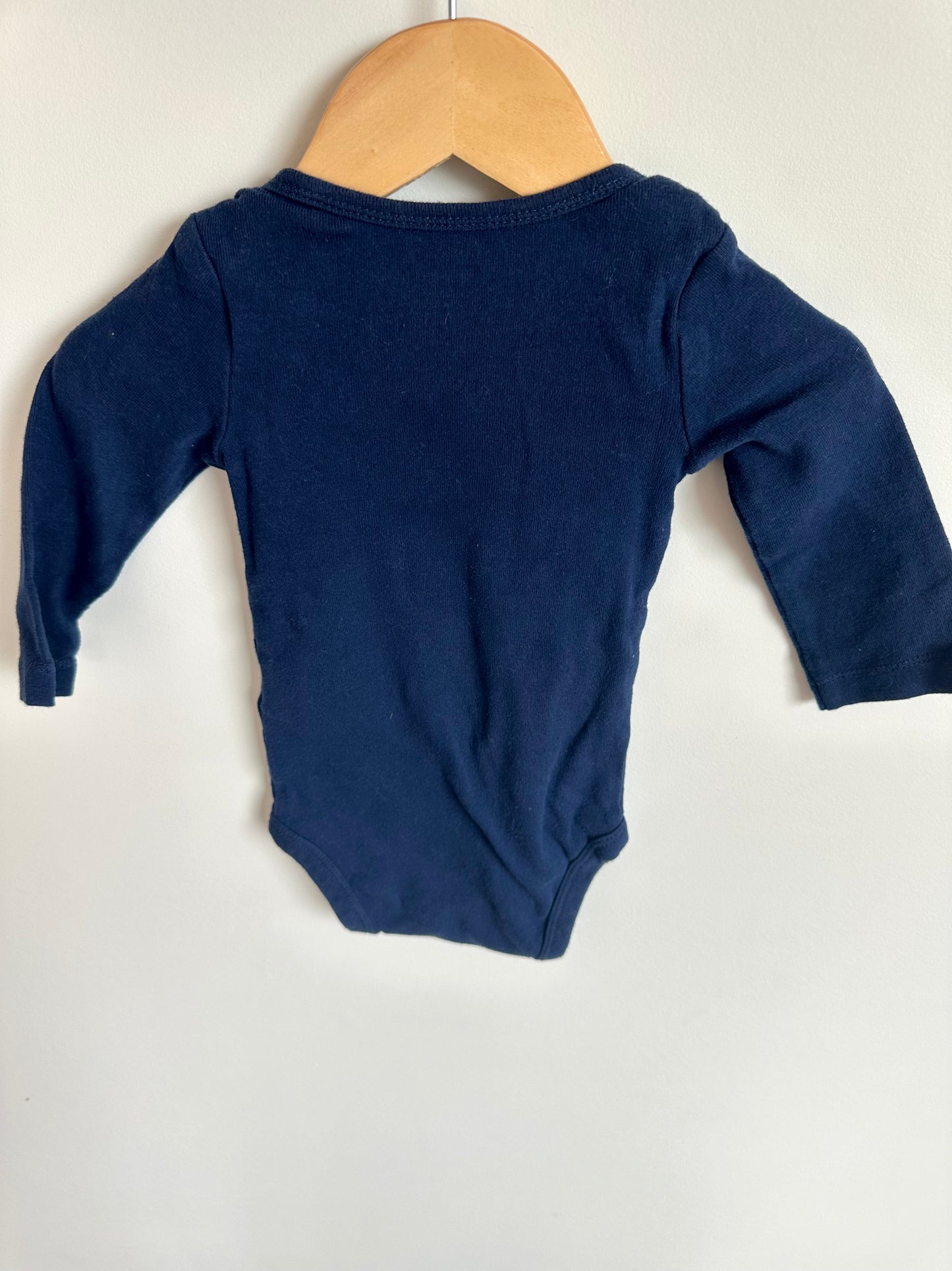 Navy Longsleeve Bodysuit / 9m