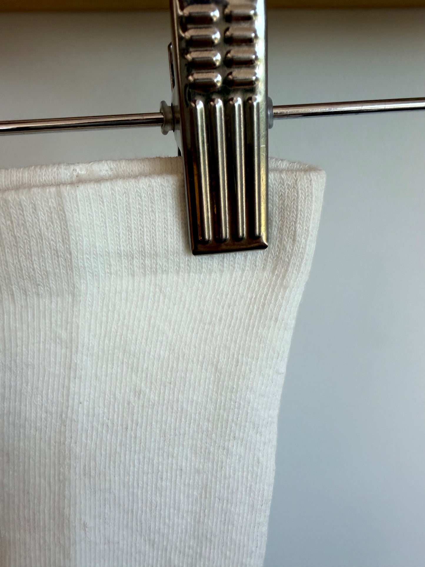 Cable Knit Cream Tights / 6-12m