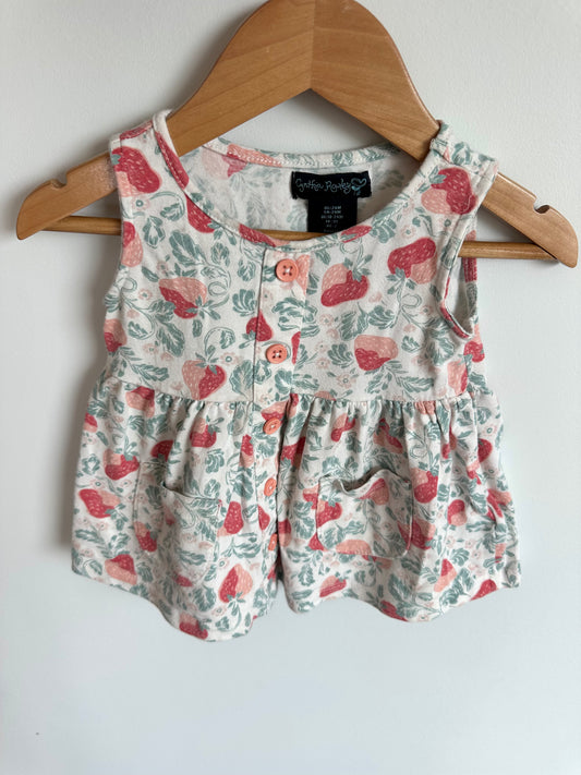 Strawberry Top with Pockets / 24m