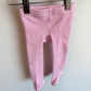 Pink Grippy Footed Tights / 6-12m