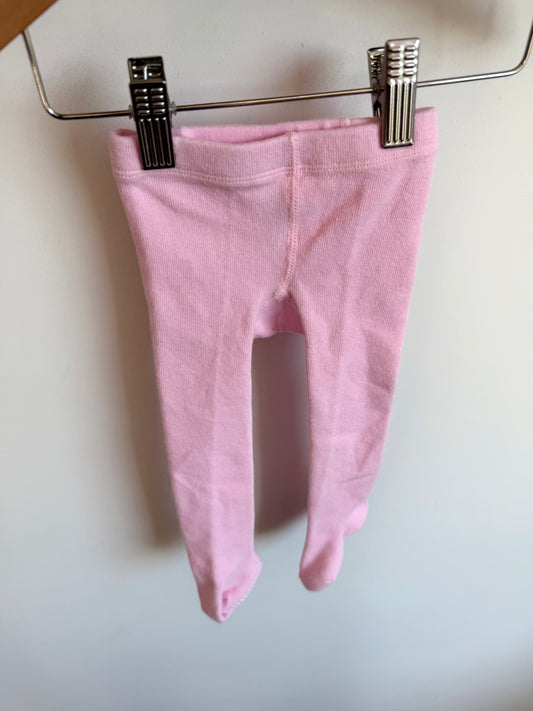 Pink Grippy Footed Tights / 6-12m