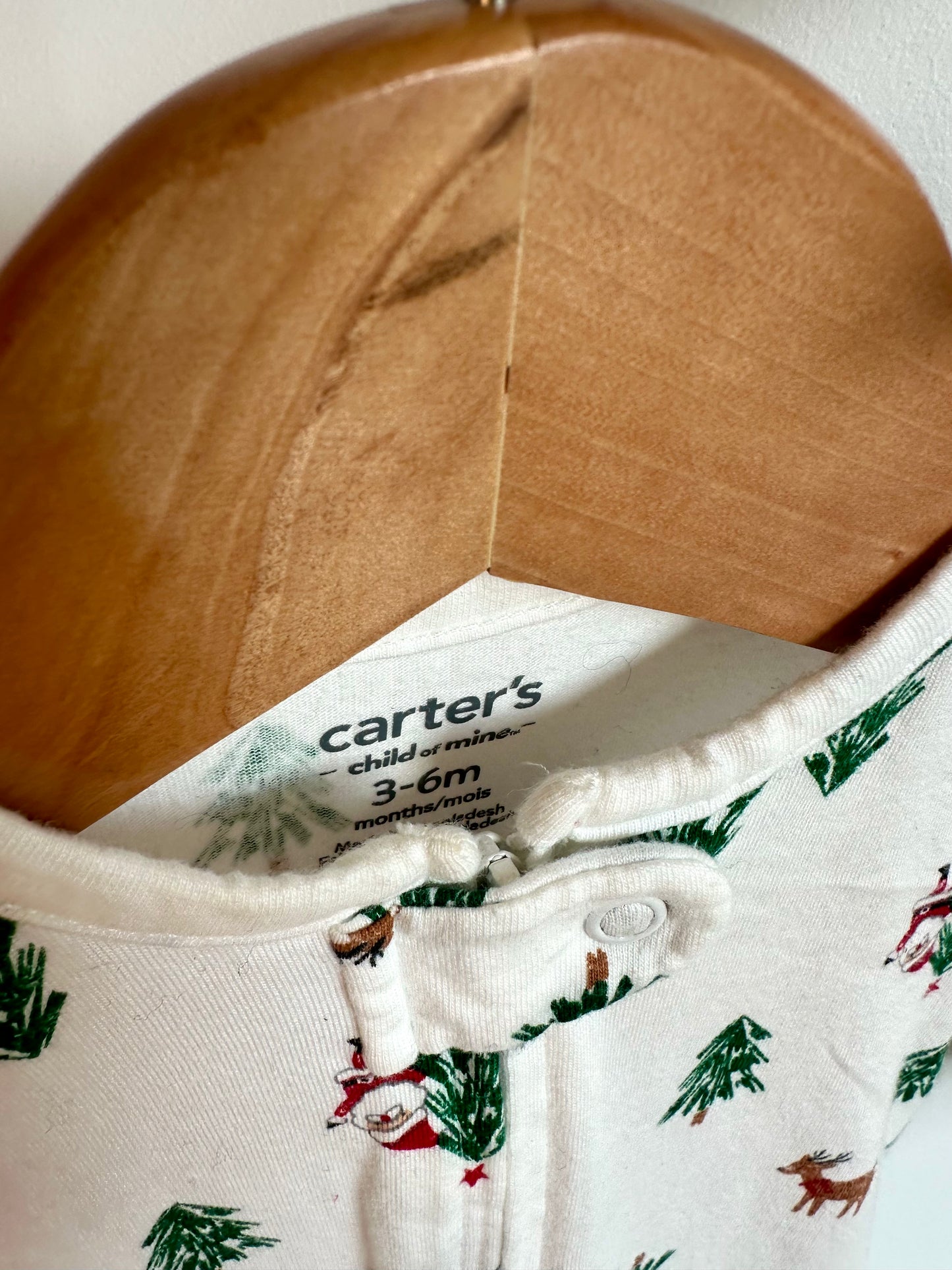 Tree Reindeer Santa Sleeper + Santa Hat / 3-6m