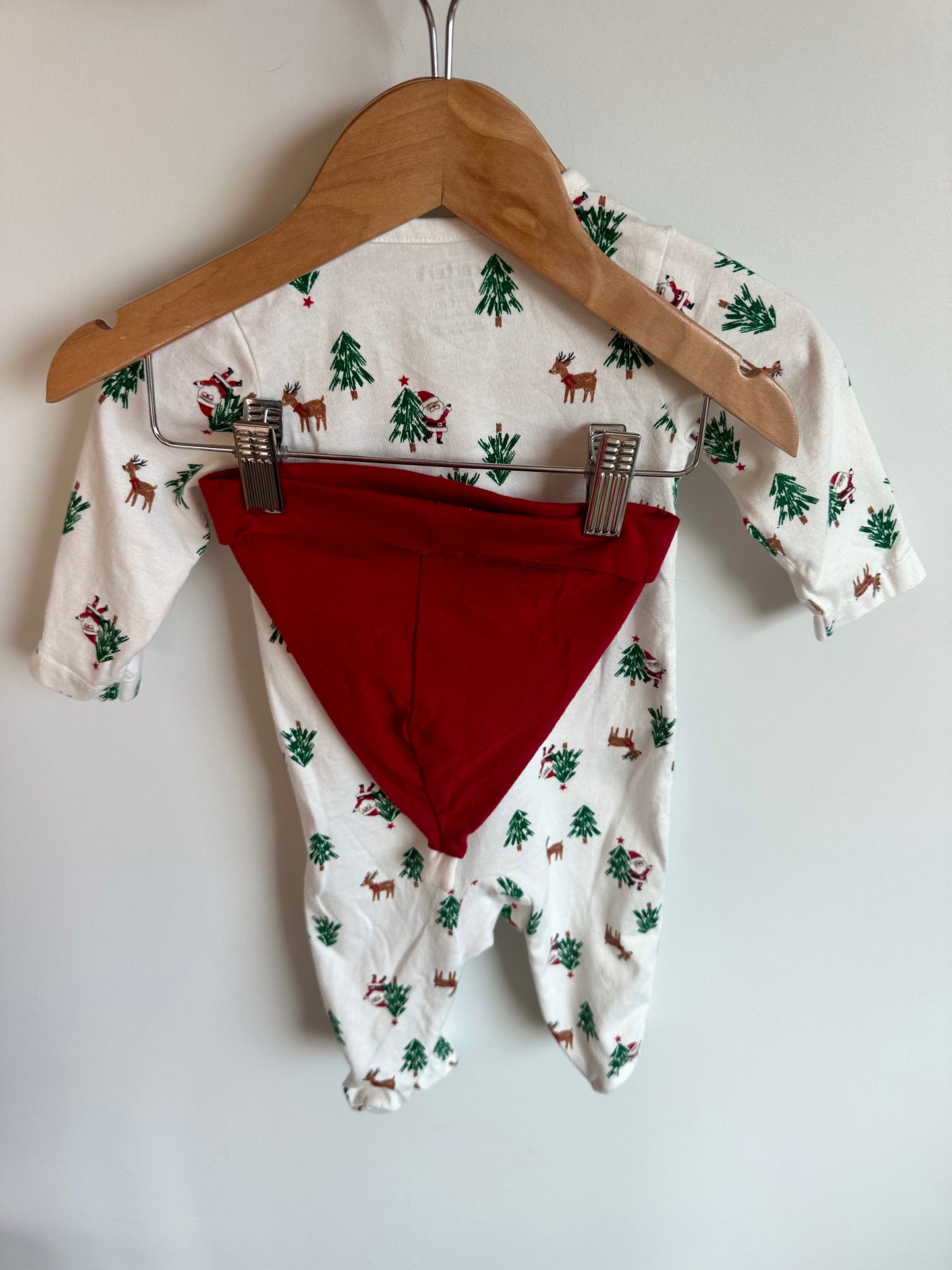 Tree Reindeer Santa Sleeper + Santa Hat / 3-6m