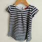 Black + White Striped Dress / 2T