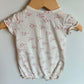 Gap Triangle Pattern Romper / 0-3m