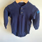 OshKosh Navy Waffle Bodysuit / 24m