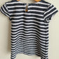 Black + White Striped Dress / 2T