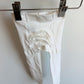 White Ruffle Bottom Tights / 6-12m