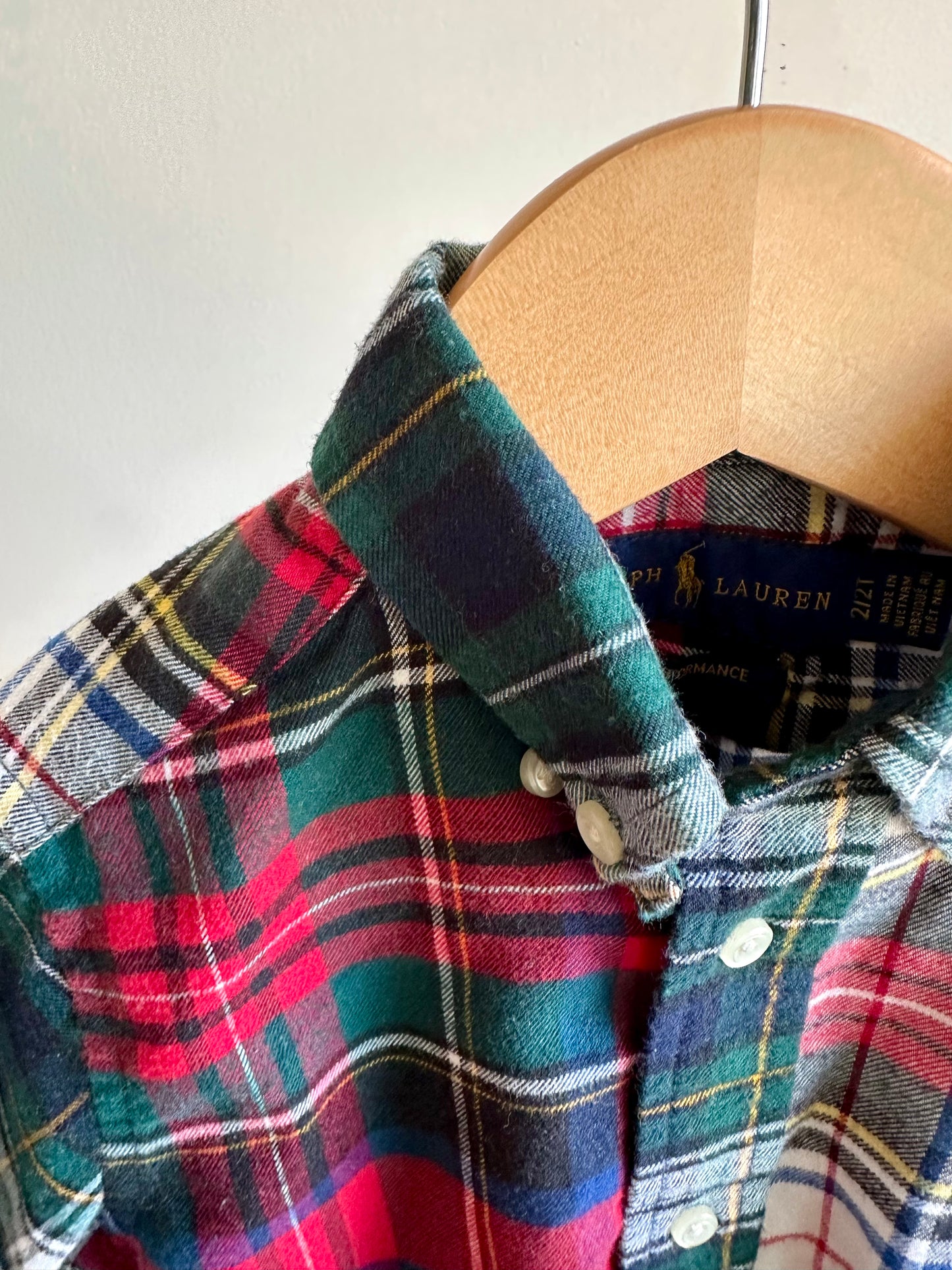 Ralph Lauren Plaid Button Up / 2T